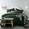 Vintage Design Cotton Velvet Forest Green Quilt Cover Set