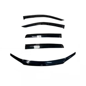 Black Bonnet Protector & Weathershields Stone Chip Guard For Honda Accord 2013-2017