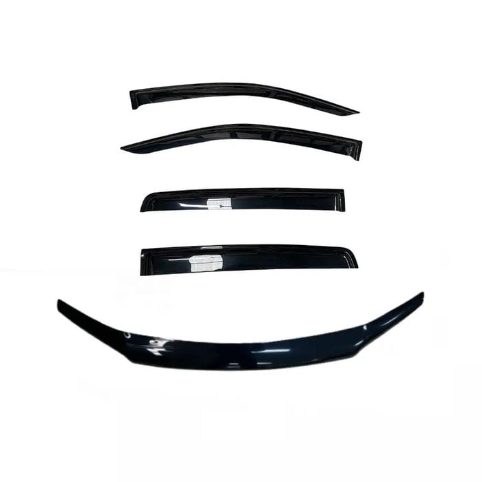 Black Bonnet Protector & Weathershields Stone Chip Guard For Honda Accord 2013-2017