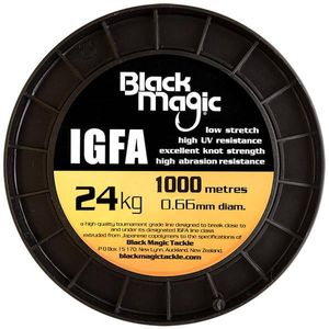 Black Magic 1000m IGFA Hi Viz Yellow Monofilament Line 24Kg