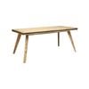 Dining Table 180cm Medium Size Solid Acacia Wooden Frame in Silver Brush Colour