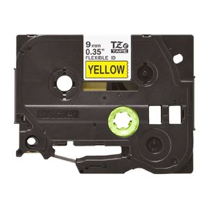 Brother TZE-FX621 - 9MM BLACK ON YELLOW FLEXIBLE TZ TAPE