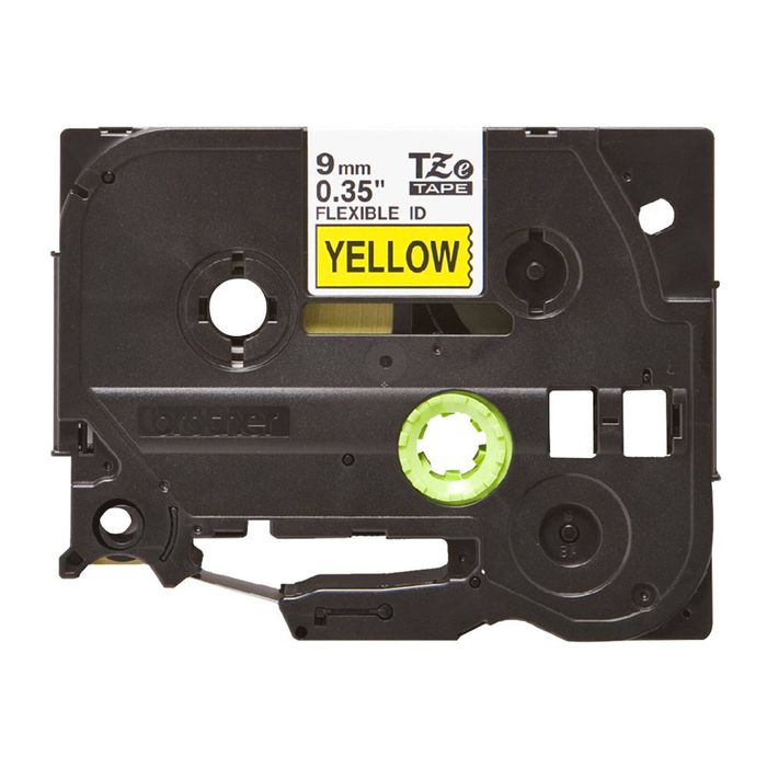 Brother TZE-FX621 - 9MM BLACK ON YELLOW FLEXIBLE TZ TAPE