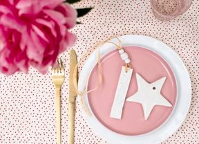 D.I.Y. clay Christmas name tags