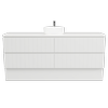 New England Joinery 1800mm Splendor Centre Basin SilkSurface Top Floor Standing Vanity