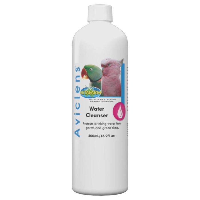 Vetafarm Aviclens Liquid Water Cleanser & Disinfectant for Birds 500ml