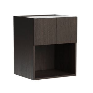 Kaboodle 600mm Truffle Oak Modern Wall Microwave Cabinet