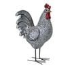 LVD Resin 32cm Rooster Ornament Figurine Decor - Light Grey