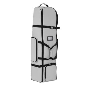 Centra Golf Travel Bag Padded Reinforced Wheels 900D Oxford for Airline,Grey