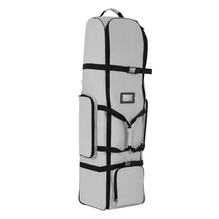 Centra Golf Travel Bag Padded Reinforced Wheels 900D Oxford for Airline,Grey