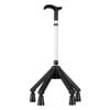 Quad Cane - Stable 4-point Walking Stick With Adjustable Height For Enhanced Mobility - Black