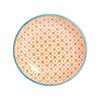 Nicola Spring Hand Printed Sauce Dish - Japanese Style Porcelain Salad Serving Plate - 10cm