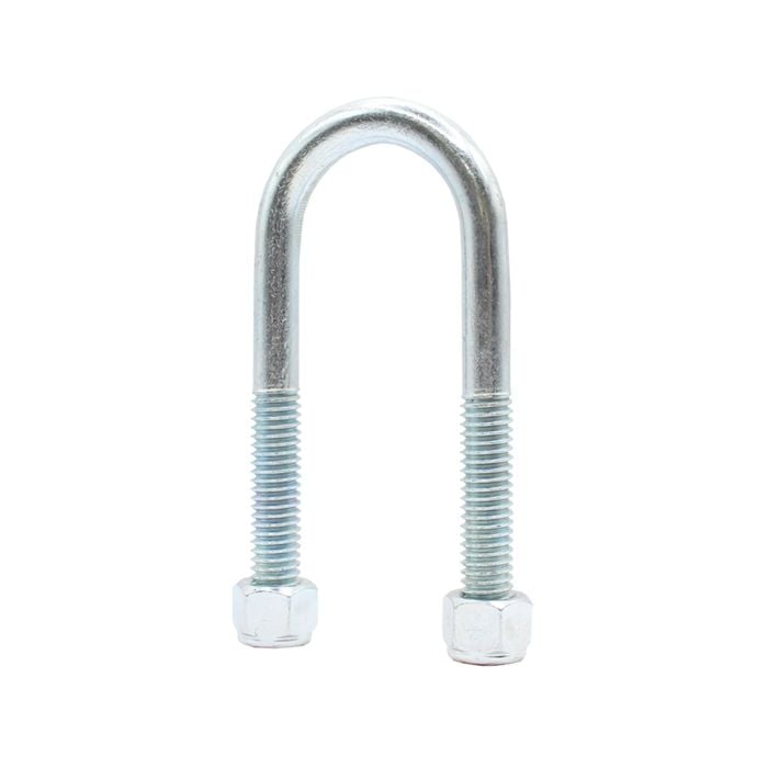 Sunrise U-bolts With Nyloc Nut 1/2" Zinc - 39mm Round, 115mm - Ub39r115z