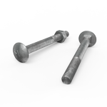 ZENITH M10 x 100mm Hot Dip Galvanised Cup Head Bolts & Nuts
