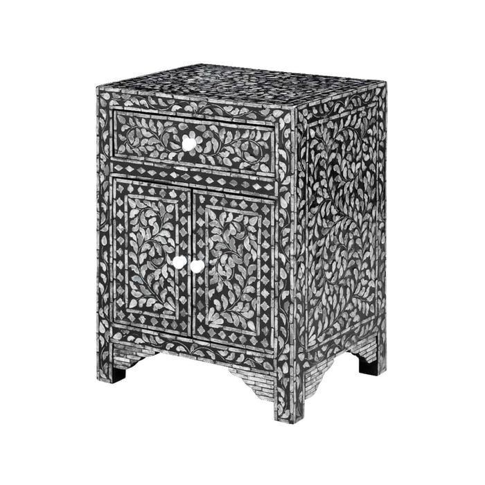 Floral Shell Inlay Chest