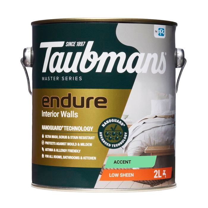 Taubmans 2L Accent Low Sheen Endure Interior Walls Paint
