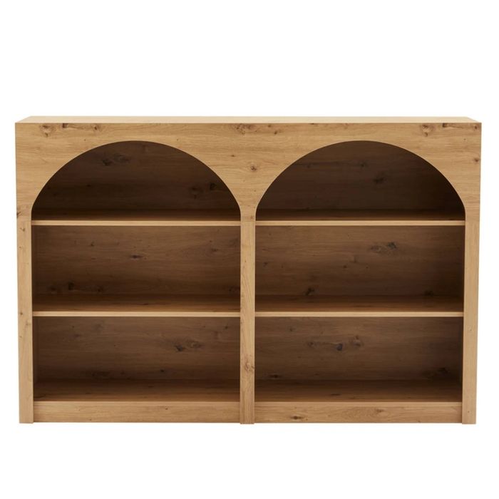 Big Lot 160cm Artisian Oak Claire Low Bookcase