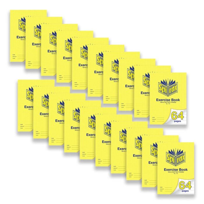 20pc Spirax 974 Binder Book A4 18mm Dotted 64-pages Writing School Stationery