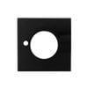 Lockwood Matt Black Velocity Small Rose Privacy Trim