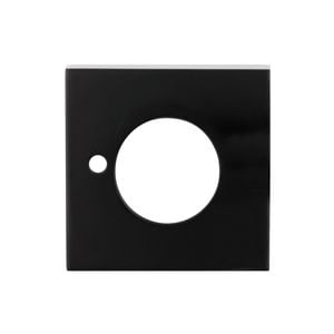 Lockwood Matt Black Velocity Small Rose Privacy Trim