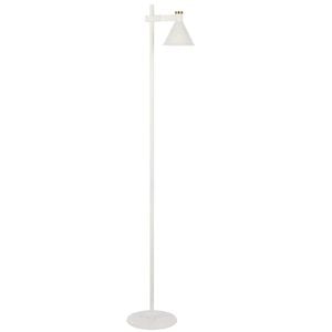 Telbix Rosner Modern Standing Floor Lamp Light Foot Switch Metal White Sand
