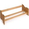 P&p Natural Bamboo Shoe Rack Stackable Organizer Shelf Multi Tier Storage Stand Unit