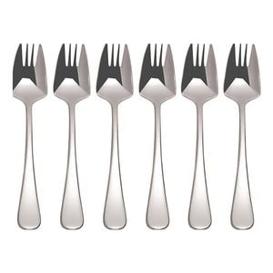 6pc Maxwell & Williams Madison S/S Buffet Fork Set - Silver
