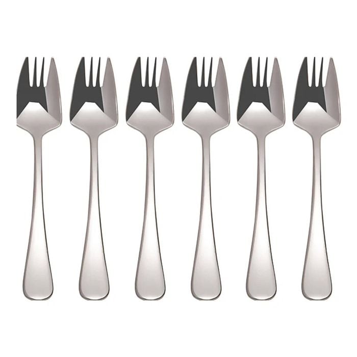 6pc Maxwell & Williams Madison S/S Buffet Fork Set - Silver
