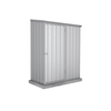 Absco Sheds 1.52 x 0.78 x 1.95m Zincalume Single Door Garden Shed with Anchors