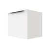 Stein 600 x 450 x 500mm White Select Wall Hung Black Integrated Handle Vanity - Cabinet Only  