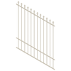 ProtectorAl 0350-1200W x 1500H Surfmist Spear Top Pool Fence Panel Raked 16-30º