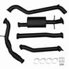 Ignite Exhausts Turbo Back For Ford Px Ranger 2.2l 3" Cat & Muffler Black Aluminised Steel