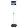 Aidata US-2006W Straight Tablet Floor Stand Black w/ MEDIUM Bracket