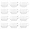 LAV Cozy Stacking Glass Coffee Cups - 270ml - Pack of 12