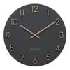 One Six Eight London  Katelyn Charcoal Grey 60cm Metal Wall Clock