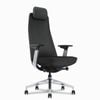 Desky Pinnacle Executive Office Chair - Black / Polished Aluminium