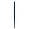 Taskmaster 710 x 40mm Black Steel Adjustable Tapered Furniture Leg - Black 710 x 40mm