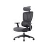Maestro Furniture MECCA Ergonomic Double Mesh Back & Fabric Seat Manager Computer Office Task Chair - Black