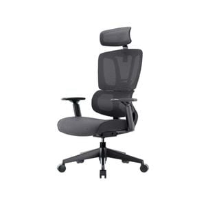 Maestro Furniture MECCA Ergonomic Double Mesh Back & Fabric Seat Manager Computer Office Task Chair - Black