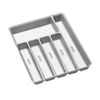 Madesmart 6 Compartment Cutlery Storage Holder Tray Soft Grey 39x32.6x5cm