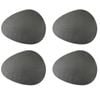 4pc Mikasa Pebble-Shaped 38 x 30cm Placemats, Grey