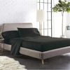 Luxor Double Black Color 1000TC 100% Cotton Fittd Sheet Flat Sheet Pillowcase Set