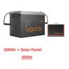 Voltx 12v 200ah Lithium Battery + 200w Solar Panel Mat
