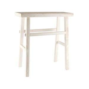 Maine & Crawford Sena 85x80cm Wood Console Bench - Whitewash