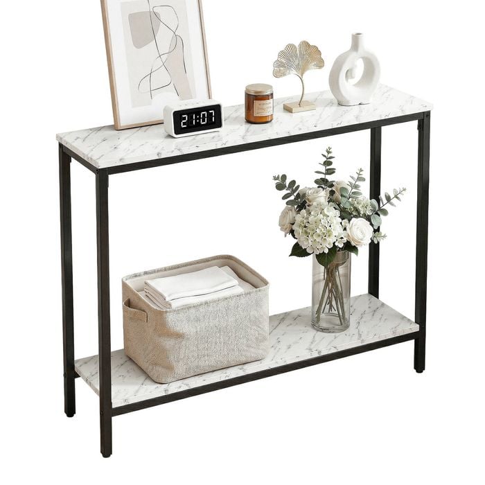 Artiss Console Table Entryway Marble Effect