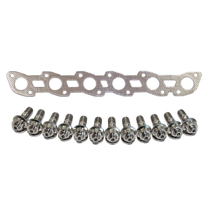 Permaseal Exhaust Manifold Titanium Stud & Gasket Kit For Nissan Patrol GQ RB30 3.0L