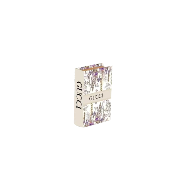 Elegant Collections GG Bloom Small Floral Faux Book Storage Box