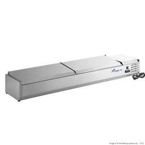 FED-X  Salad Bench Fridge with Stainless Steel Lids