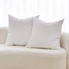 Dreamaker Cushion Insert White Duck Feather Fill Twin Pack 50x50cm