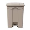 Jantex Pedal Bin Hands-free Waste Bin Beige 65l Commercial Kitchen Garbage Bin
